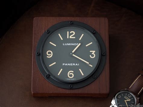 Watch Goodies: Officine Panerai Pendulette Teak Desk Clock OP 